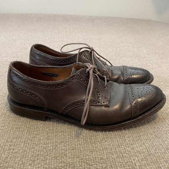 Allen Edmonds Other - Allen Edmonds Shoes‎ Mens Size 9 D Brown Leather Cap Toe Brogue Dress Oxfords